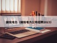 国投电力（国投电力公司招聘2023）